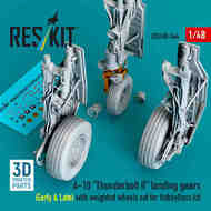 A-10A A-10C Thunderbolt II Landing Gears with Weighted Wheels (HBS kit) #RSU48-0544