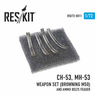  ResKit  1/72 Sikorsky CH-53, MH-53 Weapon Set (Browning M50) and ammo belts feader OUT OF STOCK IN US, HIGHER PRICED SOURCED IN EUROPE RSU72-0011