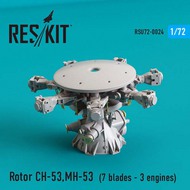  ResKit  1/72 Rotor for Sikorsky CH-53 Super Stallion, MH-53E Sea dragon (7 blades - 3 engines) OUT OF STOCK IN US, HIGHER PRICED SOURCED IN EUROPE RSU72-0024