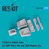  ResKit  1/72 BAC/EE Canberra wheels bays OUT OF STOCK IN US, HIGHER PRICED SOURCED IN EUROPE RSU72-0033