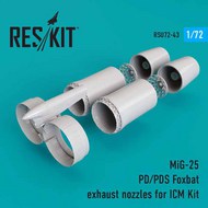  ResKit  1/72 Mikoyan MiG-25PD/MiG-25PDS Foxbat exhaust nozzles OUT OF STOCK IN US, HIGHER PRICED SOURCED IN EUROPE RSU72-0043