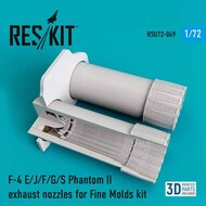  ResKit  1/72 McDonnell F-4E/ F-4J/ F-4F/ F-4G/ F-4S Phantom II exhaust nozzles OUT OF STOCK IN US, HIGHER PRICED SOURCED IN EUROPE RSU72-0049