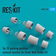  ResKit  1/72 Sukhoi Su-35S 'Flanker-E' parking position exhaust nozzles OUT OF STOCK IN US, HIGHER PRICED SOURCED IN EUROPE RSU72-0055