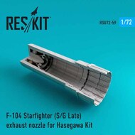  ResKit  1/72 Lockheed F-104 Starfighter F-104G/ F-104S) Starfighter exhaust nozzle OUT OF STOCK IN US, HIGHER PRICED SOURCED IN EUROPE RSU72-0059