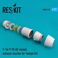  ResKit  1/72 F-16 F110-GE closed exhaust nozzles OUT OF STOCK IN US, HIGHER PRICED SOURCED IN EUROPE RSU72-0078