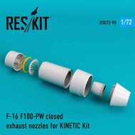  ResKit  1/72 F-16 F100-PW closed exhaust nozzles OUT OF STOCK IN US, HIGHER PRICED SOURCED IN EUROPE RSU72-0090