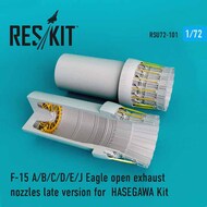  ResKit  1/72 McDonnell F-15A/F-15B/F-15C/F-15D/F-15E/F-15J Eagle open exhaust nozzles late version OUT OF STOCK IN US, HIGHER PRICED SOURCED IN EUROPE RSU72-0101