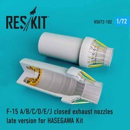  ResKit  1/72 McDonnell F-15A/F-15B/F-15C/F-15D/F-15E/F-15J Eagle closed exhaust nozzles late version OUT OF STOCK IN US, HIGHER PRICED SOURCED IN EUROPE RSU72-0102