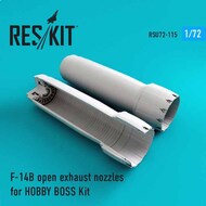  ResKit  1/72 Grumman F-14B/F-14D Tomcat open exhaust nozzles OUT OF STOCK IN US, HIGHER PRICED SOURCED IN EUROPE RSU72-0115