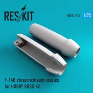  ResKit  1/72 Grumman F-14B/F-14D Tomcat closed exhaust nozzles OUT OF STOCK IN US, HIGHER PRICED SOURCED IN EUROPE RSU72-0116