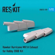  ResKit  1/72 Hawker Hurricane MK.IA Exhaust OUT OF STOCK IN US, HIGHER PRICED SOURCED IN EUROPE RSU72-0159