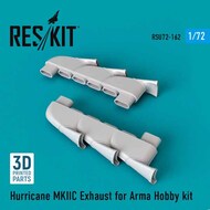  ResKit  1/72 Hawker Hurricane Mk.IIC exhaust OUT OF STOCK IN US, HIGHER PRICED SOURCED IN EUROPE RSU72-0162