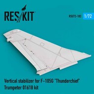  ResKit  1/72 Vertical stabiliser for F-105G 'Thunderchief' OUT OF STOCK IN US, HIGHER PRICED SOURCED IN EUROPE RSU72-0183