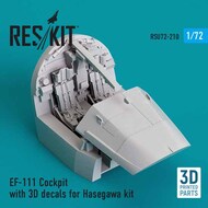  ResKit  1/72 EF-111 Cockpit with 3D decals OUT OF STOCK IN US, HIGHER PRICED SOURCED IN EUROPE RSU72-0210