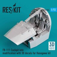 FB-111 Cockpit late modification with 3D decals OUT OF STOCK IN US, HIGHER PRICED SOURCED IN EUROPE #RSU72-0213