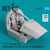 ResKit  1/72 F-111F Cockpit late modification with 3D decals OUT OF STOCK IN US, HIGHER PRICED SOURCED IN EUROPE RSU72-0214