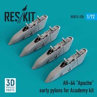  ResKit  1/72 Boeing/Hughes AH-64 Apache early pylons OUT OF STOCK IN US, HIGHER PRICED SOURCED IN EUROPE RSU72-0228