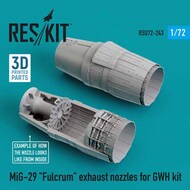  ResKit  1/72 Mikoyan MiG-29 Fulcrum exhaust nozzles OUT OF STOCK IN US, HIGHER PRICED SOURCED IN EUROPE RSU72-0243
