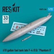  ResKit  1/72 610 gallon fuel tank late McDonnell F-4F/F-4G Phantom 3D-printed) OUT OF STOCK IN US, HIGHER PRICED SOURCED IN EUROPE RSU72-0244