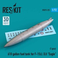  ResKit  1/72 610 gallon fuel tank for F-15(J, DJ) 'Eagle' 3D-printed) (1/48) OUT OF STOCK IN US, HIGHER PRICED SOURCED IN EUROPE RSU72-0251
