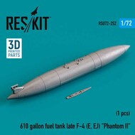 610 gallon fuel tank late McDonnell F-4E/F-4EJ Phantom 3D-printed) (1/72) OUT OF STOCK IN US, HIGHER PRICED SOURCED IN EUROPE #RSU72-0252