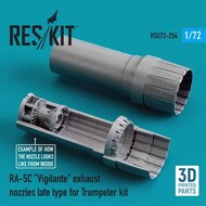  ResKit  1/72 North-American RA-5C Vigilante exhaust nozzles late type OUT OF STOCK IN US, HIGHER PRICED SOURCED IN EUROPE RSU72-0254