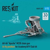  ResKit  1/72 Boeing/Hughes AH-64 Apache M230 chain gun (in fly position) OUT OF STOCK IN US, HIGHER PRICED SOURCED IN EUROPE RSU72-0257