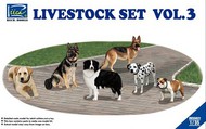  Riich Models  1/35 Livestock Set: Dogs (6) RIH35021