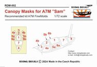 Canopy Mask Mitsubishi A7M Sam RDM-002