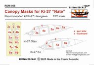 Canopy mask for Ki-27a/b Nate (HAS) #RDM-008