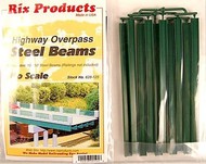  RIX PRODUCTS  HO 50' Steel Highway Overpass Beams (10) RIX125