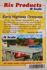  RIX PRODUCTS  N 50' Highway Overpass RIX151