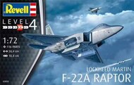  Revell of Germany  1/72 Lockheed-Martin F-22A Raptor OUT OF STOCK IN US, HIGHER PRICED SOURCED IN EUROPE RVL3858