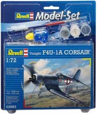 F4U-1D Corsair Fighter w/paint & glue #RVL63983