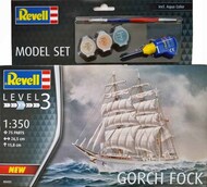 Gorch Fock Sailing Ship w/paint & glue #RVL65432