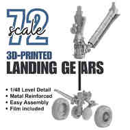  Rockit Studio  1/72 Boeing E/A-18E/E/A-18F Super Hornet landing gear with wheels RS720701A