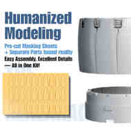 Lockheed-Martin F-16 Exhaust nozzles for TAMIYA (opened) 3d-printed resin+pre-cut masks - Pre-Order Item RS720903