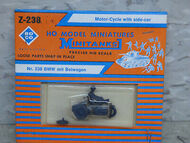  Herpa Minitanks/Roco  1/87 Motorcycle w/Sidecar HER238