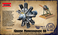  Roden  1/32 Gnome Monosoupape 9B French WWI Air-Cooled Rotary Engine ROD621
