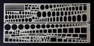  Royal Model  NoScale Scribing Template Stencils Set for All Scales (Photo-Etch) RML671