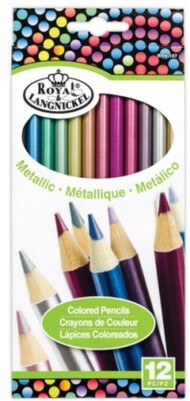  Royal Langnickel  NoScale Cool Art 12pc Metallic Colored Pencil Set RAL35878