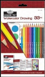  Royal Langnickel  NoScale Learn to Watercolor Drawing Art Set (33pc) RAL37320