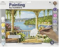  Royal Langnickel  NoScale Silver Lake Veranda Paint by Number Age 8+ (11.25"x15.375") RAL38202