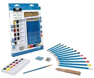 Essentials Watercolor Pencil Art Set (29pc) #RAL7307