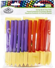 Assorted Sponge Brushes 25pc Value Pack #RAL8935