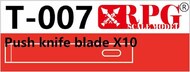  RPG Models  NoScale Push Knife Blade x10 pieces RPGT007