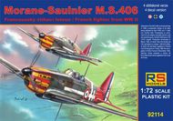  RS Models  1/72 Morane Saulnier MS.406 Vichy, Luftwaffe, Finl RSMI92114