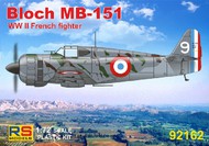  RS Models  1/72 Bloch MB151 WWII French Fighter w/Resin RSMI92162