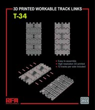 T-34 Workable Track Links Set (3D Printed) #RFM2023