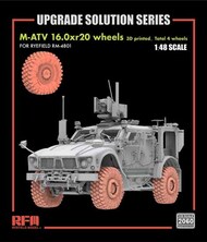  Rye Field Models  1/48 3D Printed Wheels - M-ATV 16.0xR20 Wheels Set (RFM kit) RFM2060